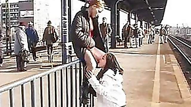 Voyeur Russian Lesbians Perform a Golden Shower In Public