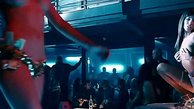 Hot Girl Stripping In Club