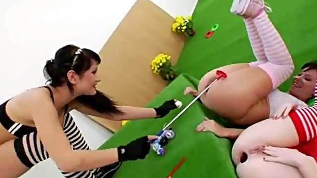 trio of lovely lesbians fucking hard