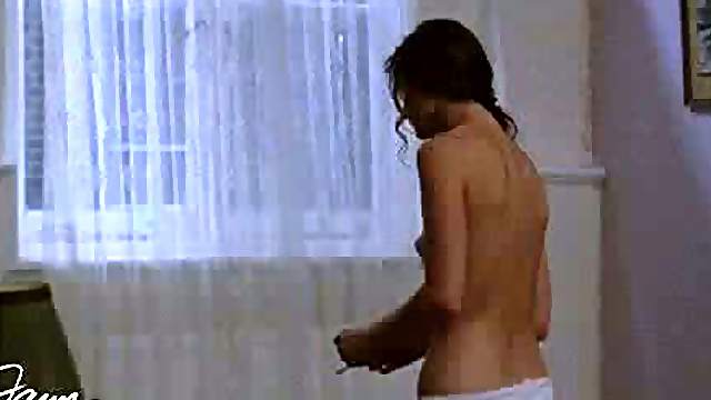 Hot Katrin Cartlidge Wearing Nothing But Panties in a Movie Scene