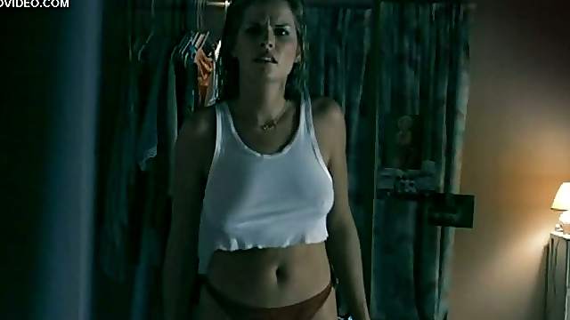 Julie Cialini Looking Hot With a Thong and a White Top