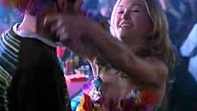 Blonde Babe Julia Stiles Dancing in Bikini in a Night Club