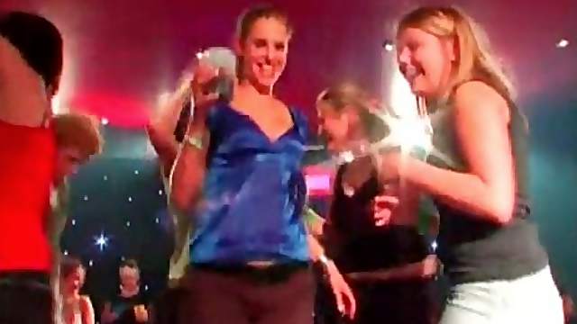 Hot strippers fucking party sluts in big orgy