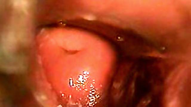 Delicious Brunette's Close Up Shot Of Her Wet Pussy With a Speculum