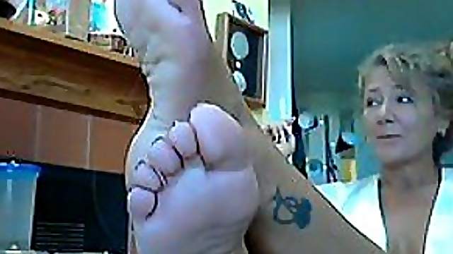 Sensual Blonde Mature Loves Bragging About Her Sexy Feet