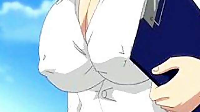Sexy Manga Brunette With Giant Boobs Gets Fucked in the Bathroom