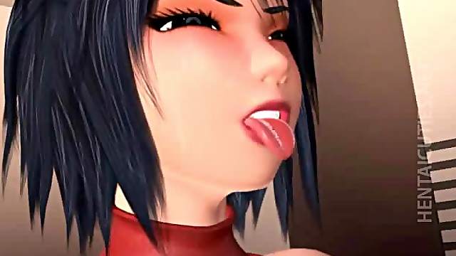 Chesty 3D hentai hoe gets ass fucked