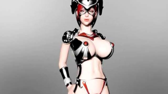Anime sex slave in huge tits gets nipples pinched