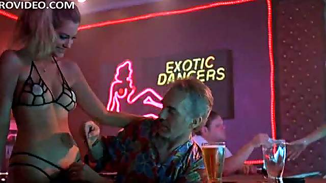 Breathtaking Babes Working Topless in a Strip Club - 'Bad Santa' Scene