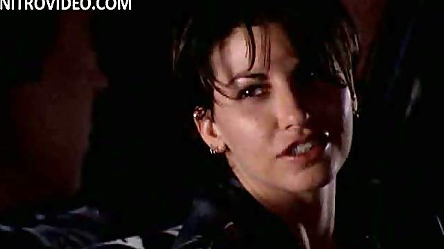 Gina Gershon and Jennifer Tilly Kissing Totally Naked On a Bed