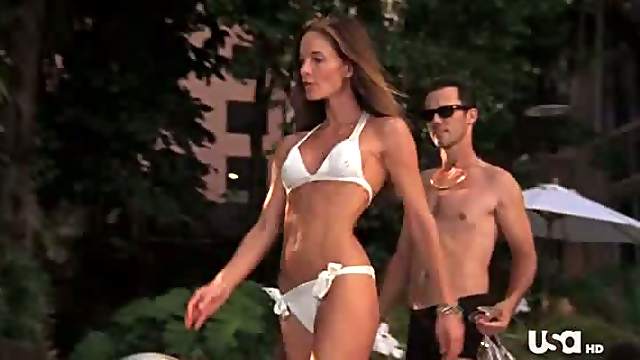 Gabrielle Anwar & Stacy Haiduk Drinking Champagne in the Hot Tub