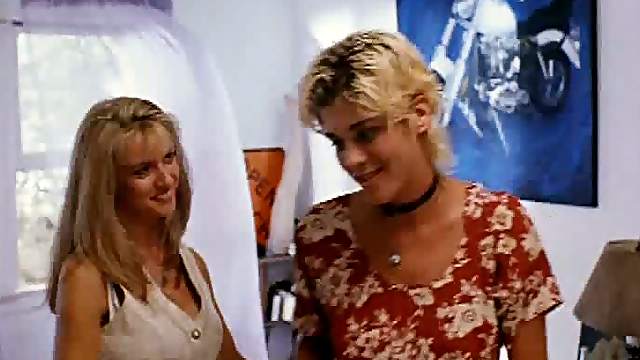 Annie Wood's Tits Almost Get Away while Gail Harris Stares at Them