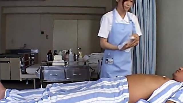 Miyu Only Does Her Nurse Duty To Get To Suck Cock