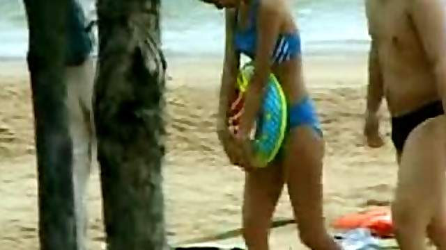 Spycam in a beach bathroom catches a few pretty nude girls