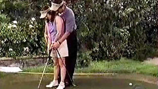 Sexy MILF Actress Patricia Heaton Playing Golf In a Hot Outfit