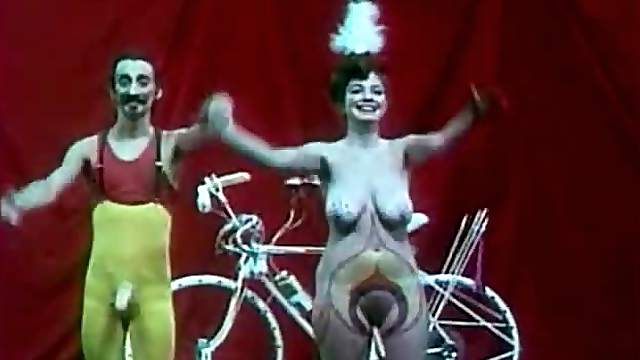 Beautiful Girl is Riding a Sex-bike