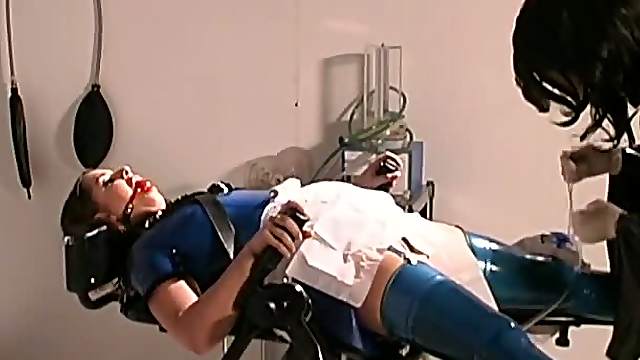 Mistress Jean Ties Up Latex Slaves