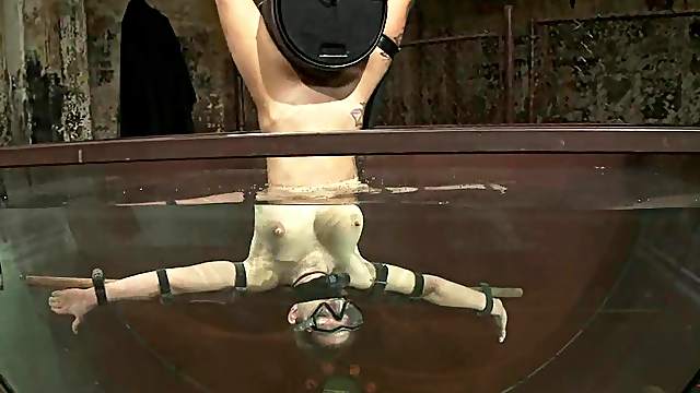 Water bondage is what Rain DeGrey loves being in
