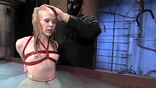 Sarah Jane Ceylon gets her snatch toyed and her ass beaten with a stick