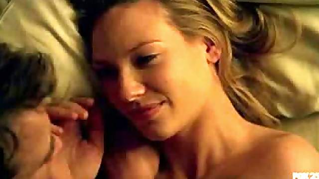 Beautiful Blonde Anna Torv Laying Naked On a Bed With a Guy
