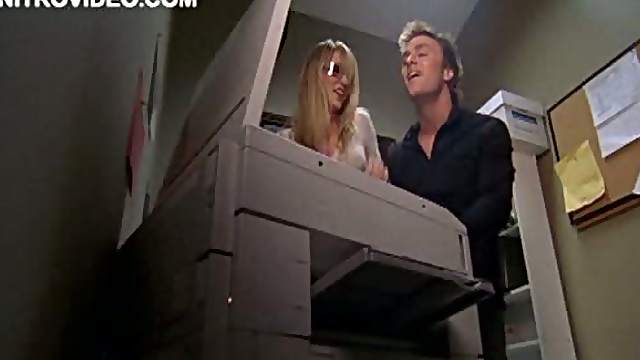 Blonde Bombshell Baelyn Neff Gets Banged Against The Copier