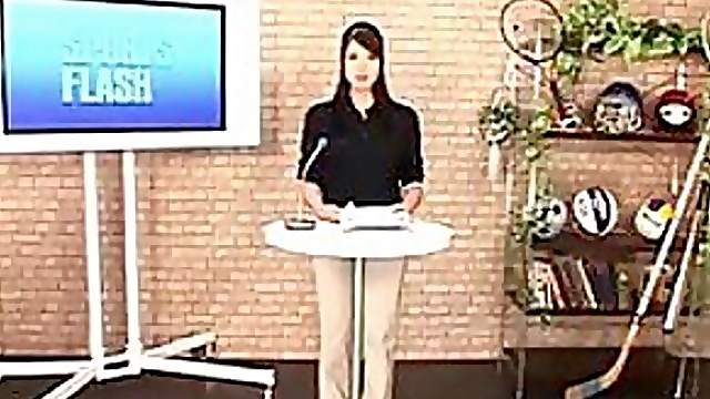 Multiple Facials on News Show