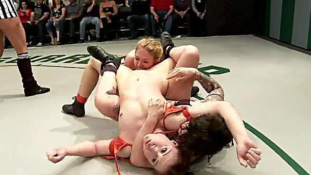 Two chicks get toyed and dominated after a fight