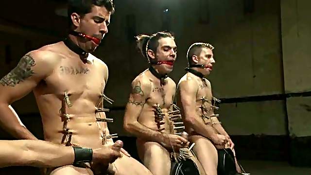 Three gays get tortured and fucked by Van Darkholme and Spencer Reed