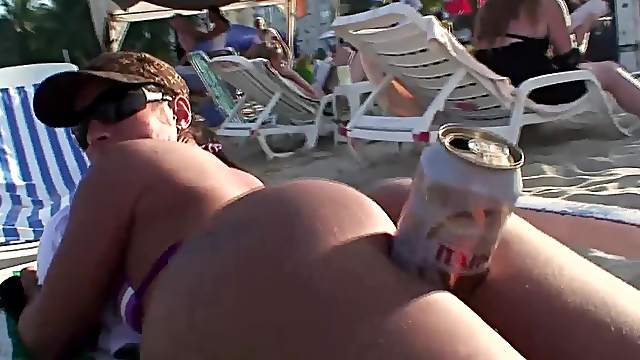 Tons Of Perfect Bubble Booties Getting Tanned On a Brazilian Beach