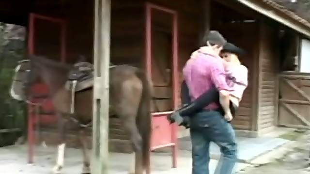 Hot blonde Cristal enjoys some naughty anal banging in a shed
