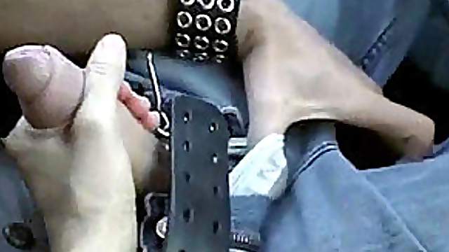 Hot Babe Jerks Off Her Man In The Car In POV Vid