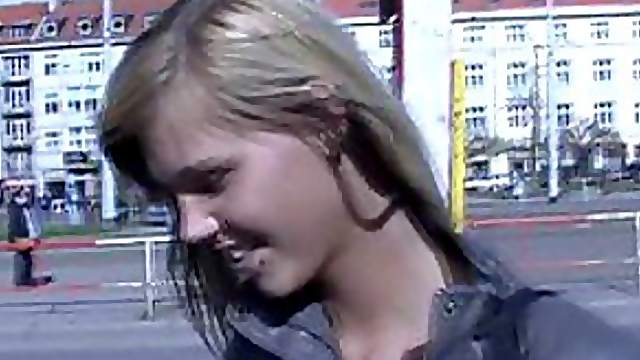 Sexy Voyeur Blonde Sucks Cock and Gets Fucked In Public