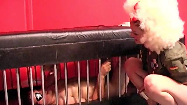 Goddess Blonde Treats A Man Like A Slave And Fucks A Black Dude