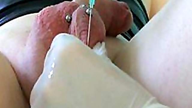 Cruel Bondage Nurse Syonera Von Styx Tortures a Submissive Guy's Cock