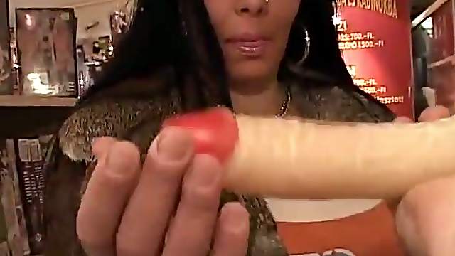 Sex Shop Glory Hole With Slutty Milf