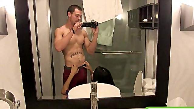 Cute teen Serena Torres porn home video in the bathroom