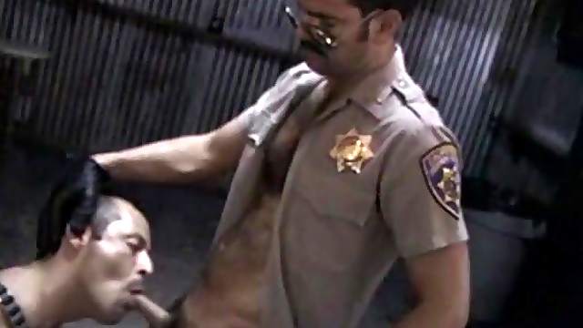 Exquisite Officer Gets A Blowjob From A Dirty Gay Man