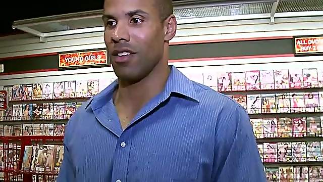 Dynamic gay in shirt being given blowjob in interracial sex