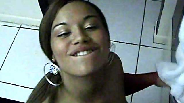 Yummy Latina Masturbates Before Sucking A Big Cock