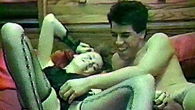Cute vintage couple plays to the camera in their hardcore porn