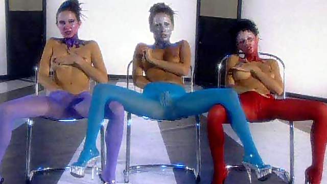 Babes In Weird Yet Sexy Outfits Fucked By a Lucky Guy In FFFM Fursome