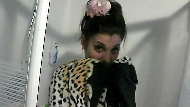 Adorable brunette Roxy Lane blows and gets her coochie slammed
