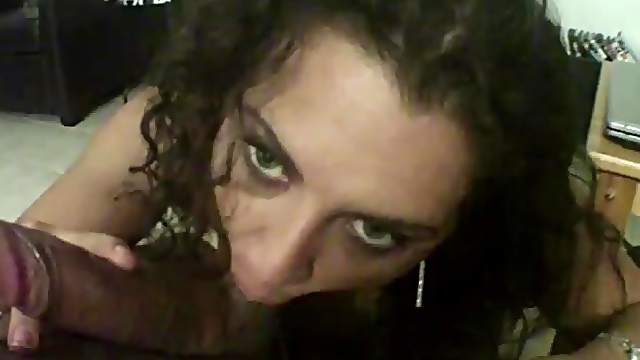 Busty and chubby amateur wife sucks and fucks