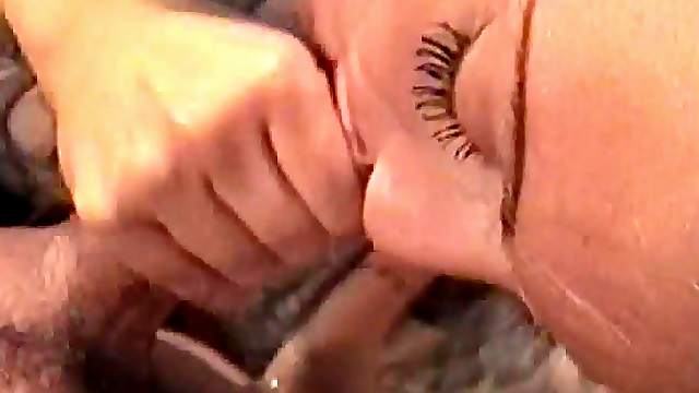 Impassioned wife gives superb blowjob in retro pov shoot