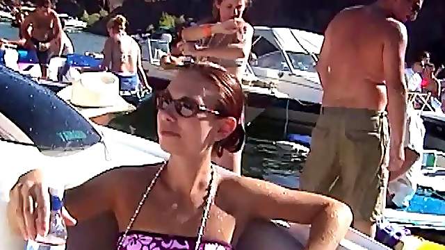 Sexiest ladies of the city having a great seaside party