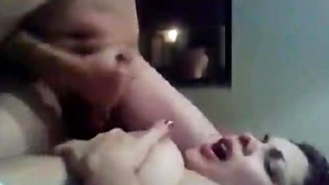 Hardcore homemade handjob video with chubby amateur brunette