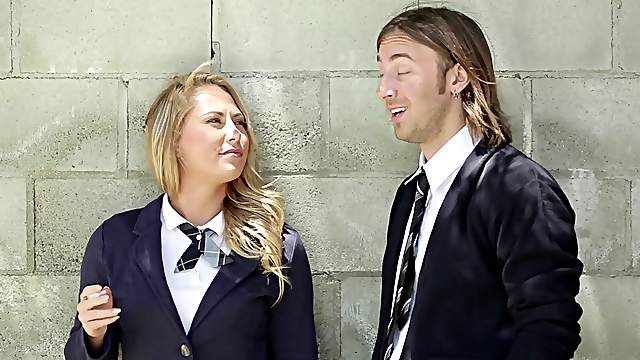 He makes her really happy with his penis