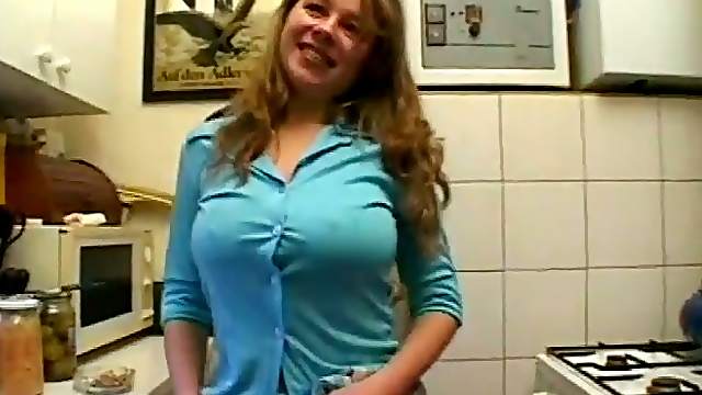 Busty amateur teen girlfriend sucks and fucks with cum