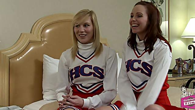 Eye catching chicks kiss warmly before having an erotic lesbians scene
