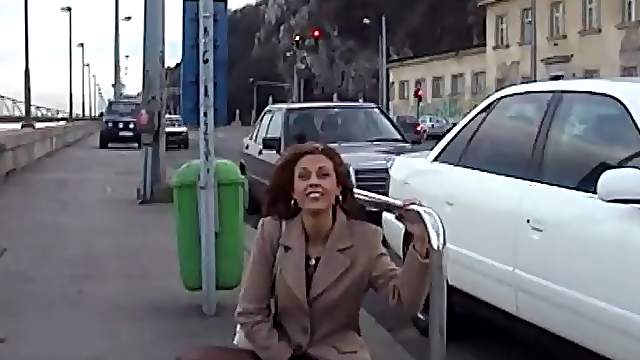 Being naked and sucking a cock in public is risky and thrilling